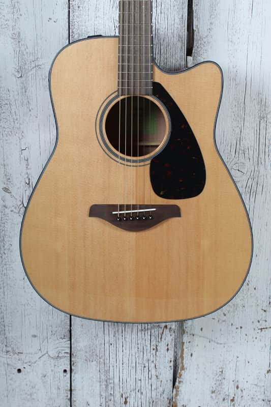 Yamaha FGX800C Dreadnought Cutaway Acoustic Electric Guitar Solid Spruce Top image 1