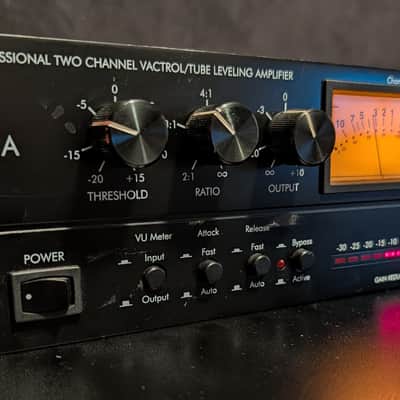 ART Pro VLA - Vactrol Leveling Amplifier - Professional Two Channel Tube Compressor 2000s - Black image 1