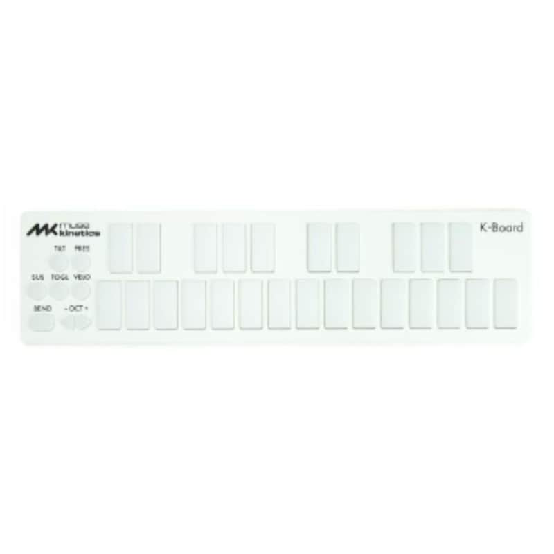 Muse Kinetics K-Board-C | Colorful 25 Key USB MPE MIDI Keyboard Controller with USB-C (Snow) image 1