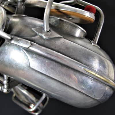 Conn Alto Sax, Vintage, Silverplate ?? 1924/25 ?? Silver image 11