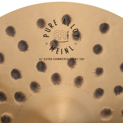 Meinl Meinl PA14EHH Pure Alloy HiHat 14" Extra Hammered - Ride Cymbal image 6
