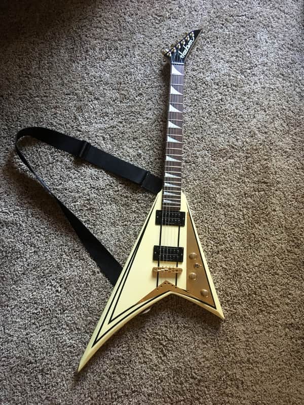 Jackson  RR3 limited Run 2007 White with black pinstripes image 1