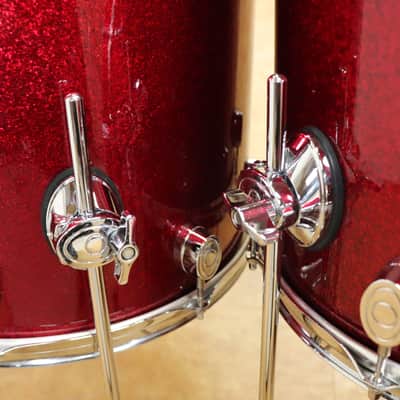 PDP 5pc CX Drum Set Shell Pack Red Sparkle 24 16 14 13 14 image 10