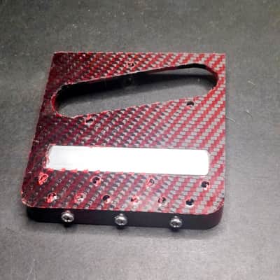 Hillbilly Guitars Custom Bloodwood / Rosewood Telecaster Bridge w Brass Comp Saddles image 5