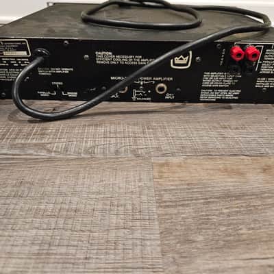 Crown Micro-Tech 1200 Power Amplifier 2000s - Silver image 2