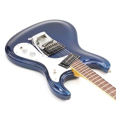 1966 Mosrite The Ventures Model XII 12-String Vintage Electric Solidbody Guitar – ’66 Post Vibramute in Original Dark Ink Blue Metallic w/ Orig. Hard Case (T193) image 7