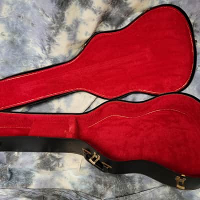 Vintage RARE 1971 Gibson Branded Black Red Interior J45 J50 Soft Shell Guitar Case image 10