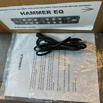 EXC (never used) A-Designs Audio HM2EQ Hammer Dual Channel Tube EQ image 4