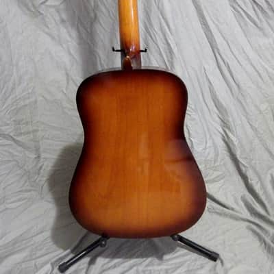 Vintage Global Acoustic Guitar (1970s, Sunburst) image 10
