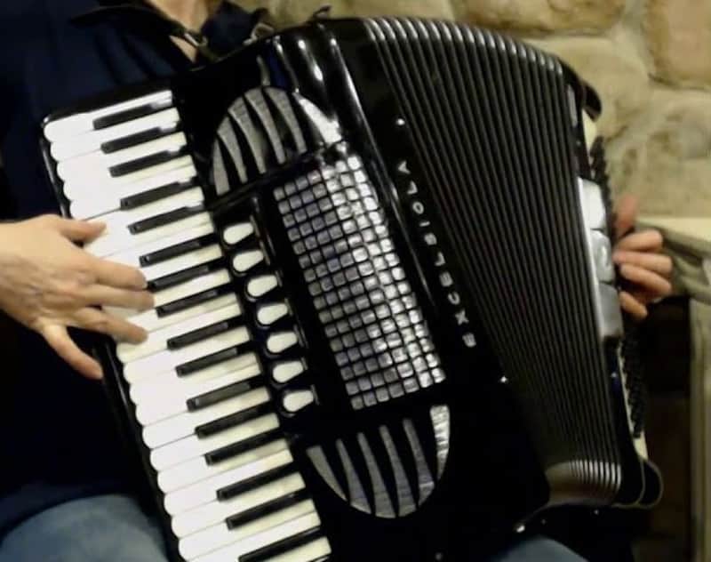 2859 - Black Excelsior Excelsiola Piano Accordion LMH 41 120 image 1