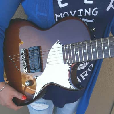 Samick LN10 JTR Designed "Linda" Single Cutaway LP Jr. Electric Guitar / Brown Sunburst  Finish image 2