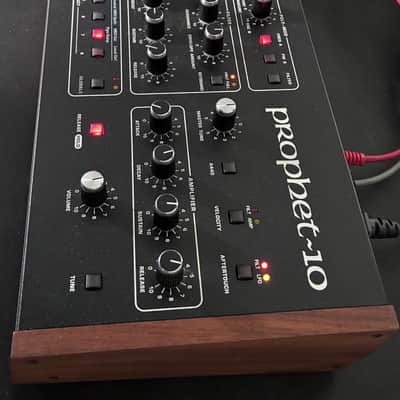 Sequential Prophet-10 Desktop 10-Voice Polyphonic Synthesizer 2021 - Present Black with Wood Sides image 2