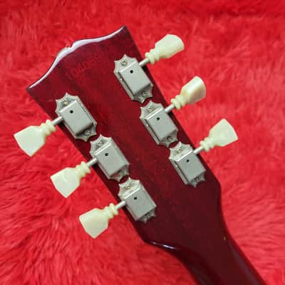 Super Rare Aria Pro II LS-1500VD Leopard Model 1981 - Left-Handed - Cherry Sunburst Lacquer Finish - Les Paul Standard - Flame Top - Original Covered DiMarzio PAF's - Made In Japan - MIJ image 17