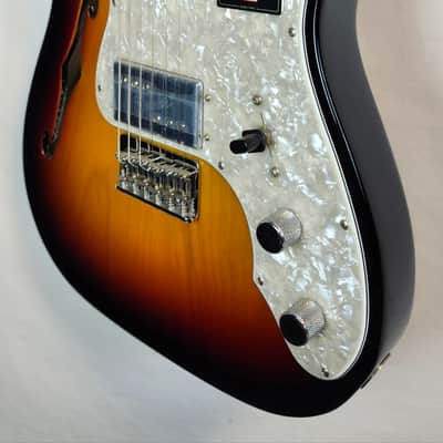 Fender American Vintage II 1972 Telecaster Thinline, Semi-Hollow Ash Body, 3-Color Sunburst, HSC image 5
