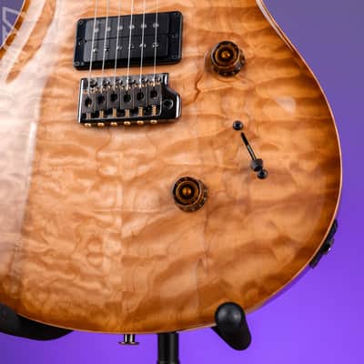 PRS Wood Library Custom 24 Artist Quilt Maple Natural Smokeburst image 5