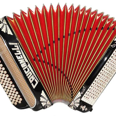 Crucianelli Brevis made in Italy Rare 5 Rows Button Accordion B Griff, New Straps 2154, Amazing Rich and Powerful sound! Bild 5