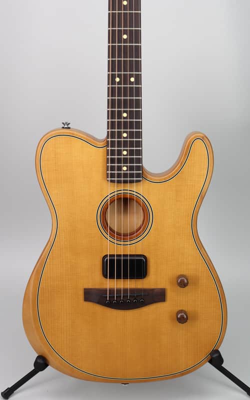 Fender Acoustasonic Standard Telecaster Aged Natural image 1
