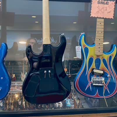 Kramer Baretta Custom Graphics “Viper” Electric Guitar - Snakeskin Green Blue Fade image 10