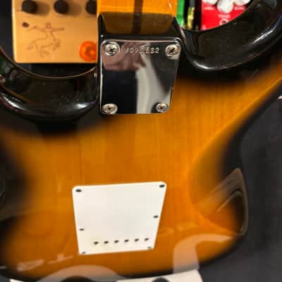 1996 Fender 50th Anniversary American Series Stratocaster, Maple Fretboard - Tobacoburst - Screenused Prop! image 13