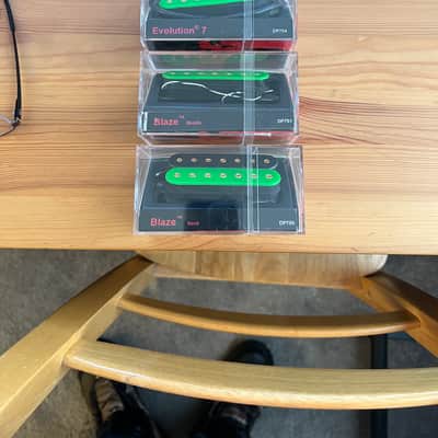 Dimarzio custom Steve Vai Blaze and Evolution 7 string pickup set. For direct mount only. image 3
