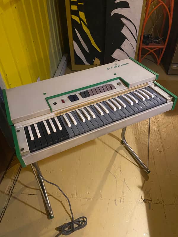 Farfisa Fast 3 Organ 1960 - White and green image 1