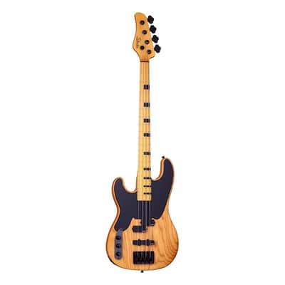 Schecter Model-T Session Left Handed Bass - Aged Natural Satin image 2