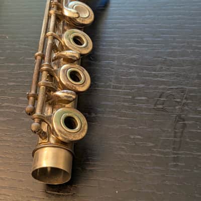 Yamaha YFL-481 Intermediate B-Foot Flute 1990s - Silver image 11
