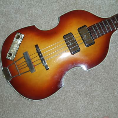 Hofner 500/1 '60 Cavern Model Bass/Left-handed 1990's Shaded Brown image 1