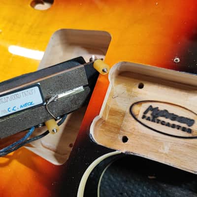 MyDream Stratocaster Custom Built - Sunburst Thinline Charlie Christian Freeway image 11