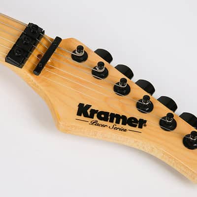 Kramer Pacer Vintage Steel Panther Satchel Signature Guitar Yellow Leopard image 8