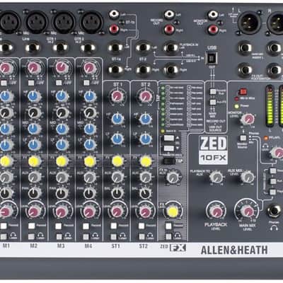Allen & Heath ZED-10FX 10-Channel Mixer w/ Effects | Reverb