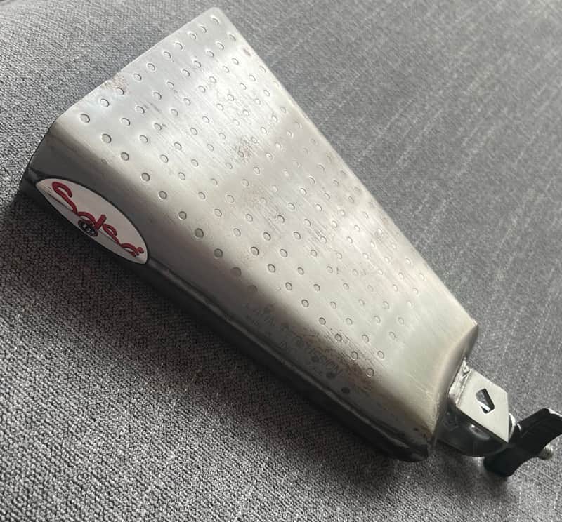Latin Percussion ES-5 Salsa Large Bright Mountable Timbale Cowbell 2010s - Silver image 1