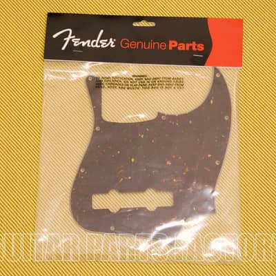 005-3308-049 Fender 4-Ply Brown Shell Pickguard for 5-String DLX Jazz Electric Bass Guitar image 3