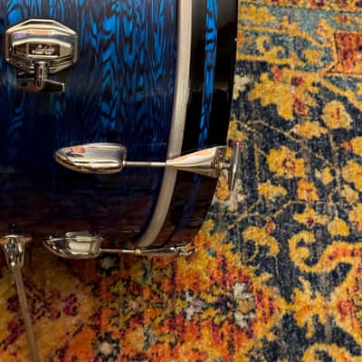 Slingerland 14 x 20" Bass Drum Blue Agate Vintage 60's 70's READ DETAILS image 9