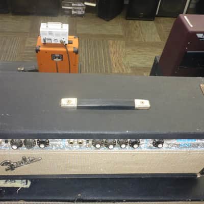 Fender Rare Numbers-Matching ;Local Pick-up Only: 1972 Bassman 100 Rig ( Head & Cab ) : Early Production Head Rare Factory " Richard Smith " Stamp 1972 - Black Tolex image 7