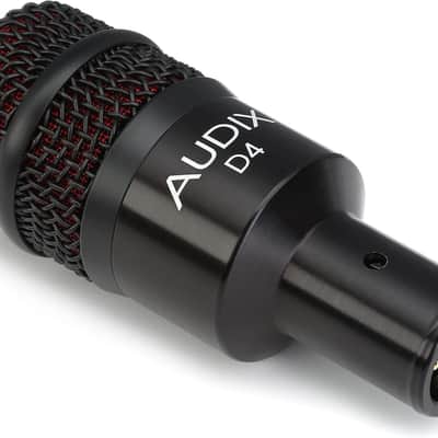 Audix D4 Hypercardioid Dynamic Instrument Microphone for Kick Drums, Toms, and Bass Instruments image 4
