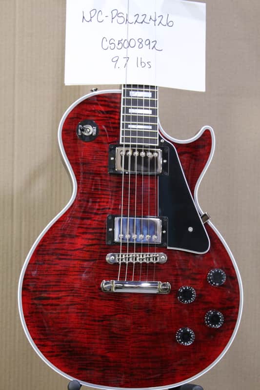 Gibson Custom Shop Les Paul Custom with Figured Top - Red Tiger (LPC-PSL22426) image 1