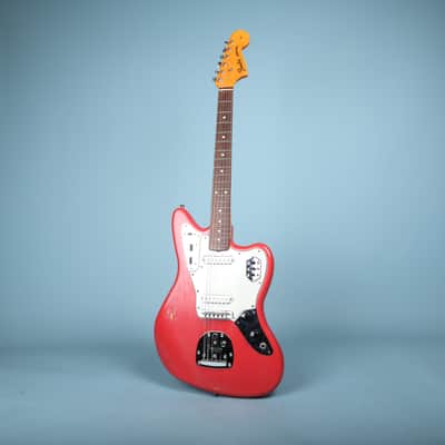 2014 Classic 60s Jaguar Fiesta Red Rosewood Electric Guitar image 2
