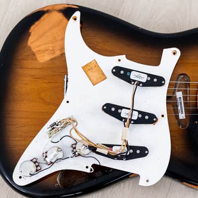1999 Fender American Vintage ‘57 Stratocaster Sunburst Relic w/ Custom Shop Pickups, Tweed Case image 19