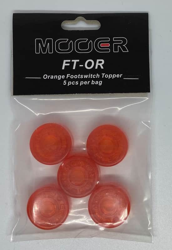 NEW MOOER CANDY FOOTSWITCH TOPPER - ORANGE image 1