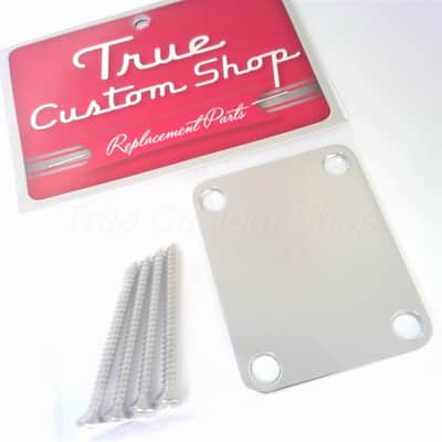 True Custom Shop® Nickel GOTOH Neck Plate & Screws for Fender Strat & Tele image 3