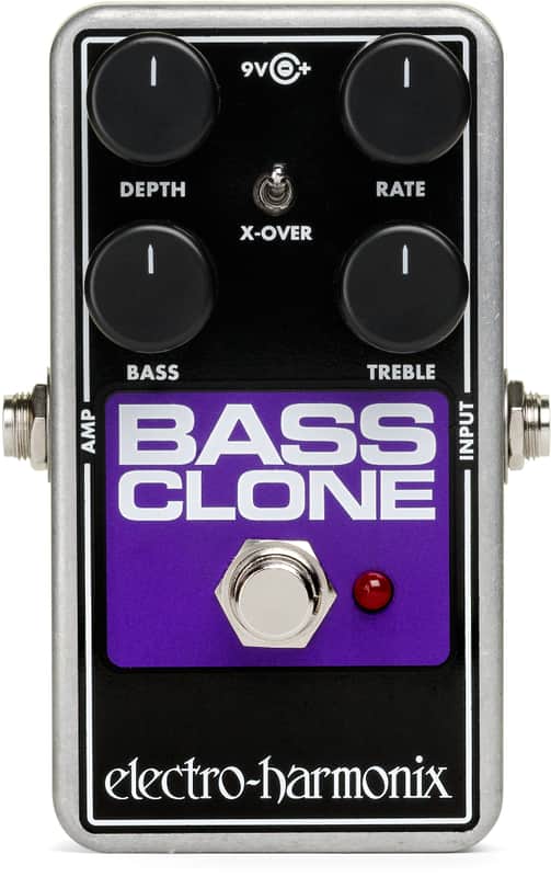 Electro-Harmonix Bass Clone Nano Analog Chorus - Purple/Black image 1