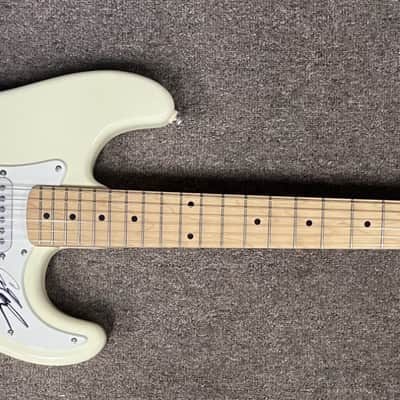 Squier- Affinity Strat, signed by Los Lobos image 1