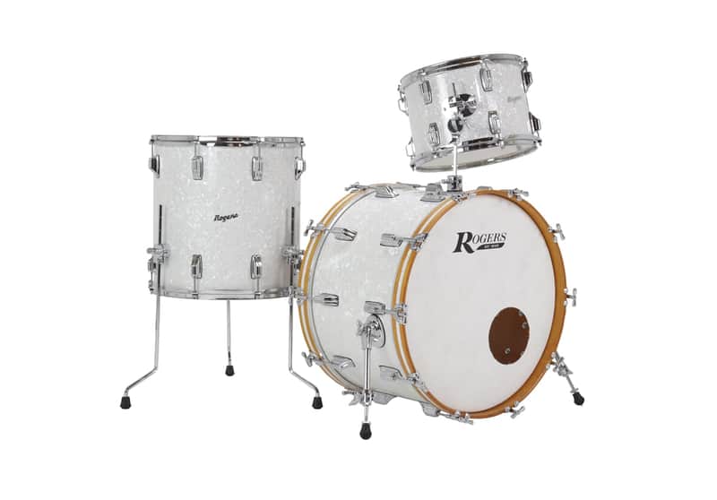 Rogers PT-0322HX-WMP Powertone 3pc 22x14/13x9/16x16 White Marine Pearl image 1