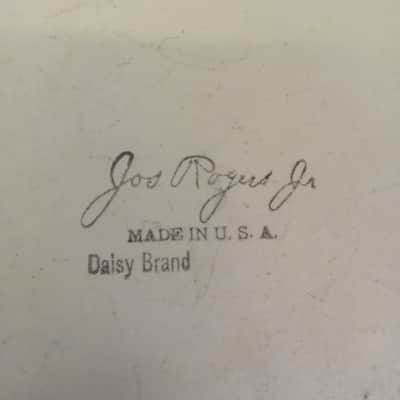 Rogers 15"Daisy Brand White Calf Batter Skin Snare/Tom Drum Head Vintage 50s USA image 2