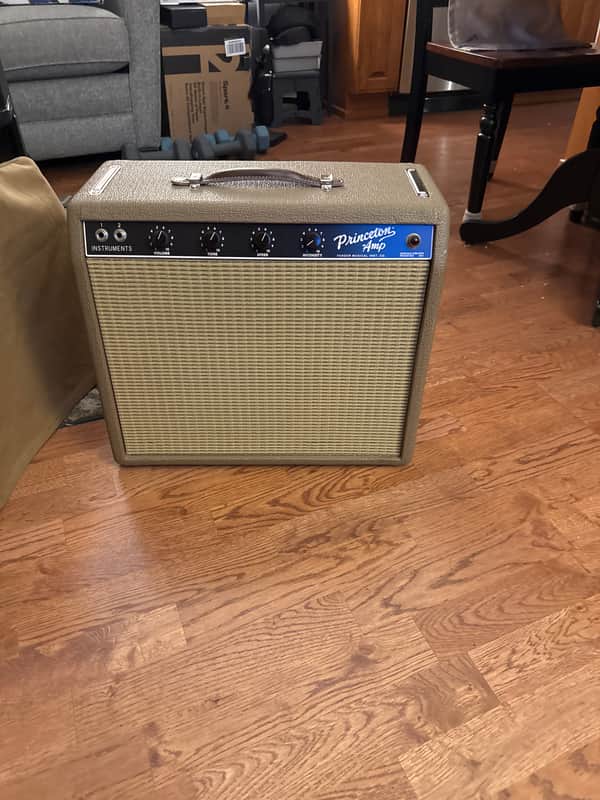 Fender Chris Stapleton Signature '62 Princeton 1x12" 12-Watt Guitar Combo 2019 - Present - Brown Vinyl with Wheat Grille Cloth image 1