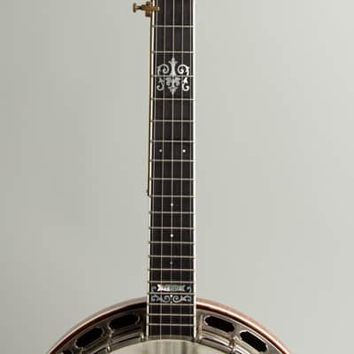 Deering Banjo Company  John Hartford 24 fret Model made for, owned and played by John Hartford 5 String Resonator Banjo (1982), ser. #1702, original black rigid foam case. image 21