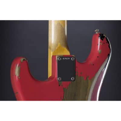 Fender '63 Strat Relic Michael Landau Signature Fiesta Red - Custom Electric Guitar image 8