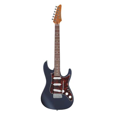 Ibanez AZ2203NTDBF AZ Prestige Electric Guitar w/Case - Dark Tide Blue Flat image 2