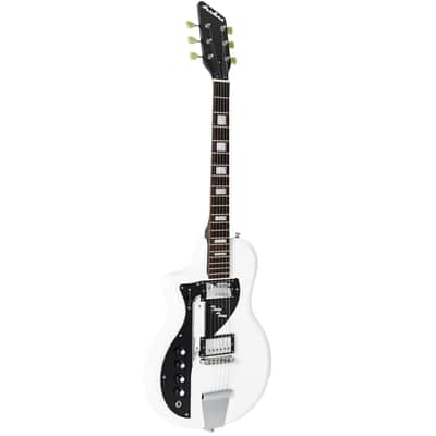Airline Guitars Twin Tone White Left-Handed image 2